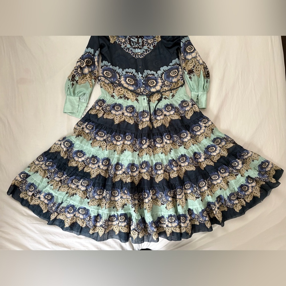 ALEMAIS Madalena Ramie Shirtdress size 6 EUC - Picture 8 of 16